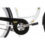 Mestský retro bicykel 28" Lavida 1-prevodový hliníkový biely